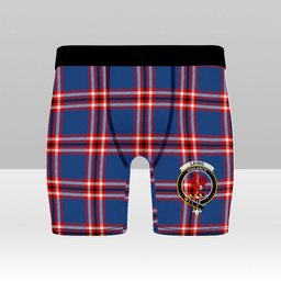 ScotsTee Shop Scottish Laing of Archiestown Modern Crest Tartan Boxer Shorts