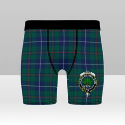 ScotsTee Shop Scottish Irvine of Bonshaw Tower Modern Crest Tartan Boxer Shorts