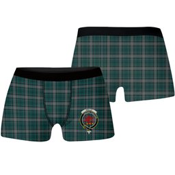 ScotsTee Shop Scottish Kelly of Sleat Hunting Crest Tartan Boxer Shorts