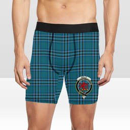 ScotsTee Shop Scottish Kelly Dress Modern Crest Tartan Boxer Shorts