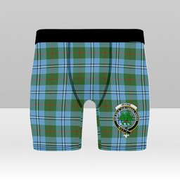 ScotsTee Shop Scottish Irvine of Glentulchan Modern Crest Tartan Boxer Shorts