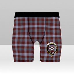 ScotsTee Shop Scottish Jardine of Castlemilk Modern Crest Tartan Boxer Shorts