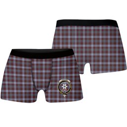 ScotsTee Shop Scottish Jardine of Castlemilk Modern Crest Tartan Boxer Shorts