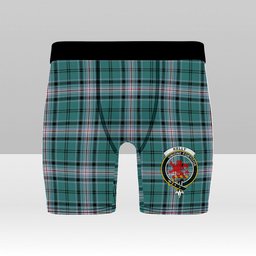 ScotsTee Shop Scottish Kelly of Sleat Hunting Modern Crest Tartan Boxer Shorts