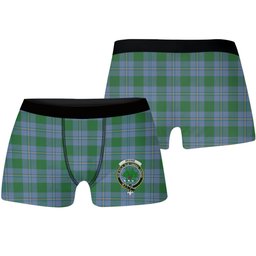 ScotsTee Shop Scottish Irvine of Bonshaw Ancient Crest Tartan Boxer Shorts