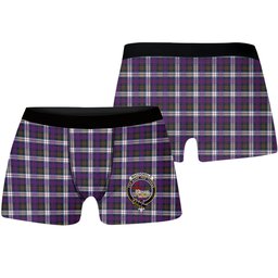 ScotsTee Shop Scottish MacDonald Dress Modern SC Crest Tartan Boxer Shorts