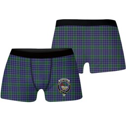 ScotsTee Shop Scottish MacDonald Lord of the Isles Hunting 2 Crest Tartan Boxer Shorts