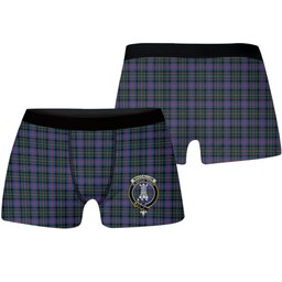 ScotsTee Shop Scottish MacCallum of Berwick Modern Crest Tartan Boxer Shorts
