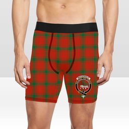 ScotsTee Shop Scottish MacDonald of Sleat Ancient Crest Tartan Boxer Shorts