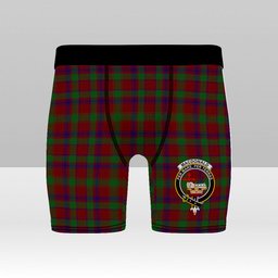 ScotsTee Shop Scottish MacDonald of Glengarry Full Dress Crest Tartan Boxer Shorts