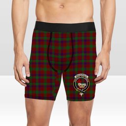 ScotsTee Shop Scottish MacDonald of Glengarry Full Dress Crest Tartan Boxer Shorts