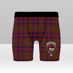 ScotsTee Shop Scottish MacDonald of Boisdale Crest Tartan Boxer Shorts