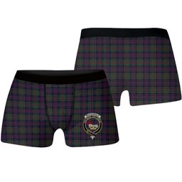 ScotsTee Shop Scottish MacDonald of Clanranald Crest Tartan Boxer Shorts