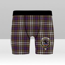 ScotsTee Shop Scottish MacDonell of Glengarry Dress Modern Crest Tartan Boxer Shorts