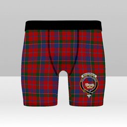 ScotsTee Shop Scottish MacDonald of Glenaladale Crest Tartan Boxer Shorts