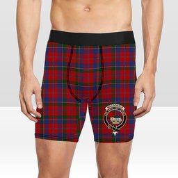 ScotsTee Shop Scottish MacDonald of Glenaladale Crest Tartan Boxer Shorts