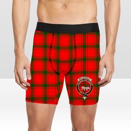 ScotsTee Shop Scottish MacDonald of Sleat SC Crest Tartan Boxer Shorts