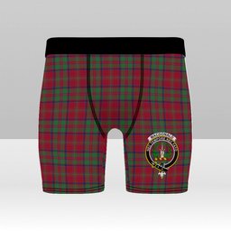 ScotsTee Shop Scottish MacDonald of Glencoe Modern Crest Tartan Boxer Shorts