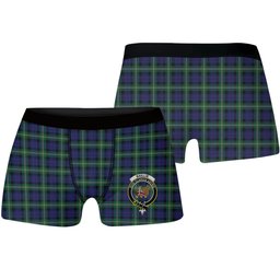 ScotsTee Shop Scottish Baillie of Polkemmet Crest Tartan Boxer Shorts