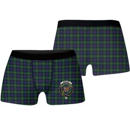 ScotsTee Shop Scottish Baillie (Fencibles) Crest Tartan Boxer Shorts