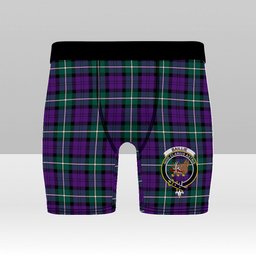 ScotsTee Shop Scottish Baillie Highland Society Modern Crest Tartan Boxer Shorts