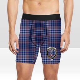 ScotsTee Shop Scottish Alexander of Menstry Modern Crest Tartan Boxer Shorts
