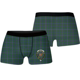 ScotsTee Shop Scottish Baillie of Lamington Ancient Clan Crest Tartan Boxer Shorts