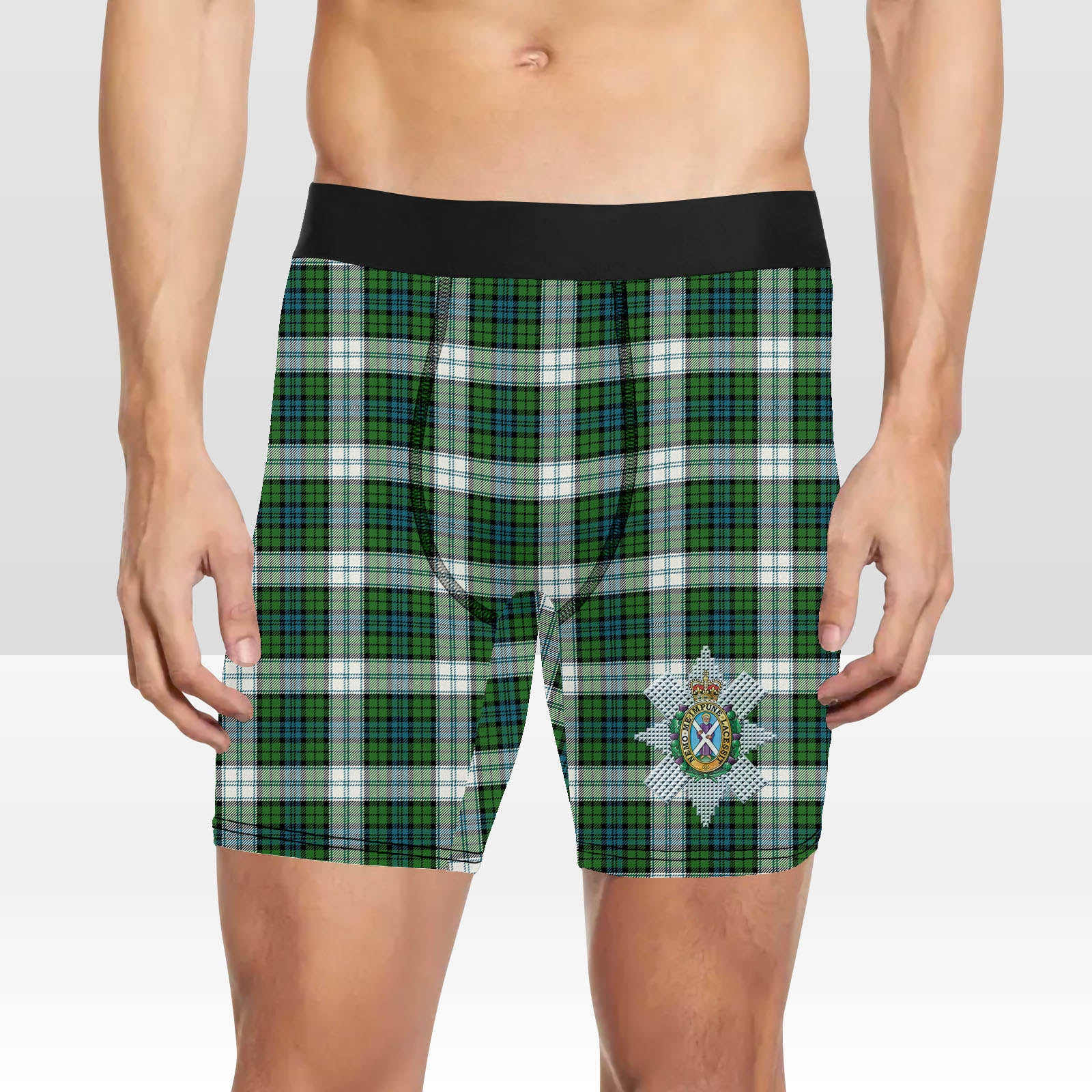 ScotsTee Shop Scottish Black Watch Dress Ancient Crest Tartan Boxer Shorts