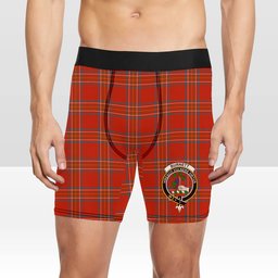 ScotsTee Shop Scottish Burnett of Leys Ancient Crest Tartan Boxer Shorts