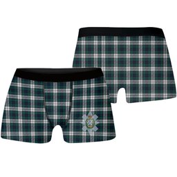 ScotsTee Shop Scottish Black Watch Dress Modern Crest Tartan Boxer Shorts