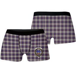ScotsTee Shop Scottish Bruce of Kinnaird Dress (Dance) Crest Tartan Boxer Shorts
