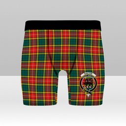 ScotsTee Shop Scottish Baxter of Balgavies Modern Crest Tartan Boxer Shorts