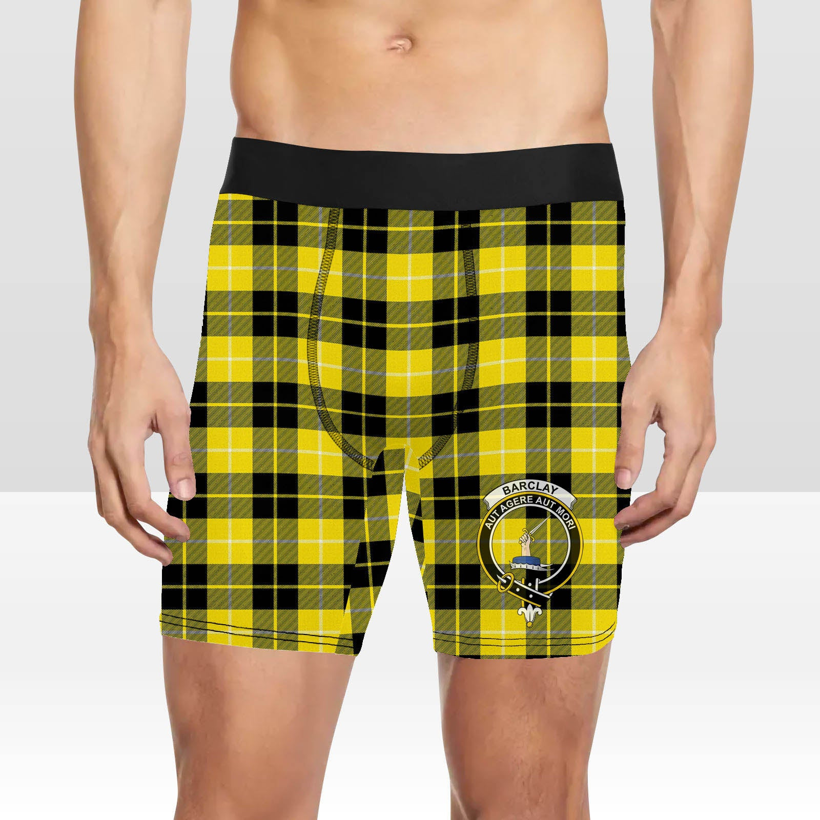 ScotsTee Shop Scottish Barclay Dress Modern Crest Tartan Boxer Shorts