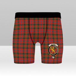 ScotsTee Shop Scottish Brown of Castledean (Broun of Castledean) Ancient Crest Tartan Boxer Shorts