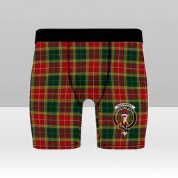 ScotsTee Shop Scottish Buchanan of Leny Crest Tartan Boxer Shorts