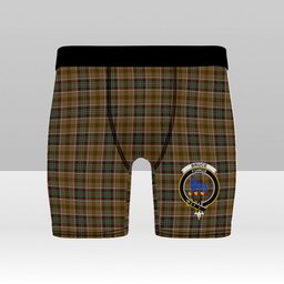 ScotsTee Shop Scottish Bruce of Kinnaird (Vivienne Westwood Design) Crest Tartan Boxer Shorts