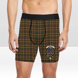 ScotsTee Shop Scottish Bruce of Kinnaird (Vivienne Westwood Design) Crest Tartan Boxer Shorts