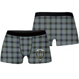 ScotsTee Shop Scottish Bell of the Borders Crest Tartan Boxer Shorts