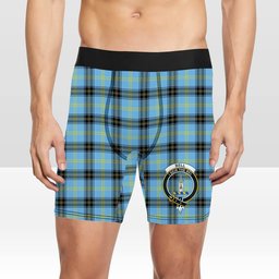 ScotsTee Shop Scottish Bell of the Borders Modern Crest Tartan Boxer Shorts