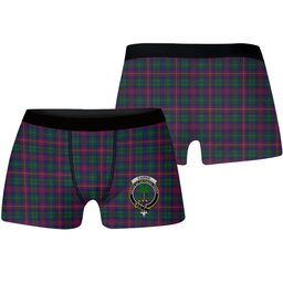 ScotsTee Shop Scottish Cairns of Finavon Crest Tartan Boxer Shorts