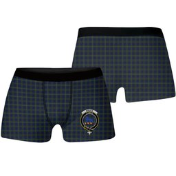 ScotsTee Shop Scottish Bruce of Crionaich Crest Tartan Boxer Shorts