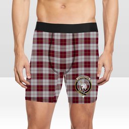 ScotsTee Shop Scottish Cunningham Dress Burgundy Dance Crest Tartan Boxer Shorts