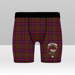 ScotsTee Shop Scottish Donald of Boisdale Crest Tartan Boxer Shorts