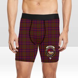 ScotsTee Shop Scottish Donald of Boisdale Crest Tartan Boxer Shorts