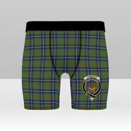 ScotsTee Shop Scottish Cameron of Lochiel Hunting Crest Tartan Boxer Shorts