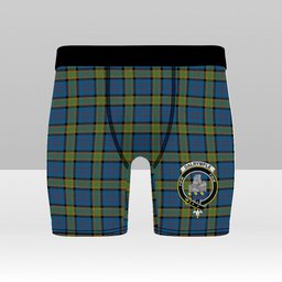 ScotsTee Shop Scottish Dalrymple M of Oxenfoord Crest Tartan Boxer Shorts