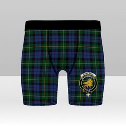 ScotsTee Shop Scottish Campbell of Loudoun Crest Tartan Boxer Shorts