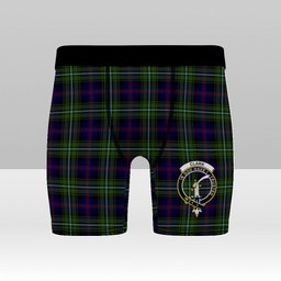 ScotsTee Shop Scottish Clark of Ulva Crest Tartan Boxer Shorts