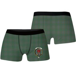 ScotsTee Shop Scottish Currie of Balilone Crest Tartan Boxer Shorts