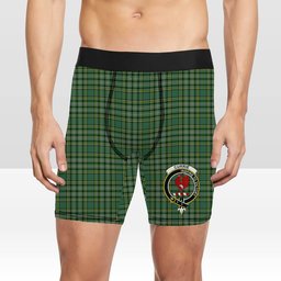 ScotsTee Shop Scottish Currie of Balilone Crest Tartan Boxer Shorts